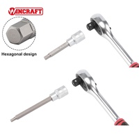 Набор метрических шестигранных ключей-бит WINCRAFT, 30 шт., с приводом 1/2 дюйма, с адаптером, для ремонта автомобилей, DIY, OEM, длина 55-200 мм