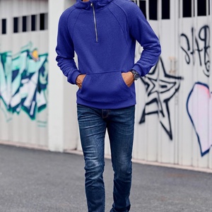 Hoodie <b>Mens</b> 1/4 Zip Sweatshirts Summer Casual Long Sleeve Classic Drawstring Pullover Tops Regular Fit Sports <b>Jacket</b> Pocket ODM - Product Image 3