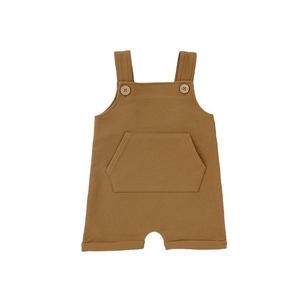 จั๊มสูทผ้าคอตตอนออร์แกนิกสำหรับเด็กทารกชุดเอี๊ยมสำหรับเด็กเสื้อคลุมกันหนาวสไตล์ INS สำหรับฤดูร้อน - Product Image 5