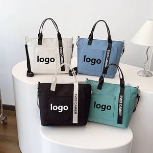 New Arrival Large Capacity Shoulder <b>Nylon</b> Crossbody Bag Simple Fashion Waterproof Recycled <b>Nylon</b> <b>Tote</b> Bag with Strap for Student - Product Image 1