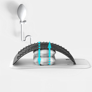 Camilla de espalda de varios niveles, dispositivo de estiramiento lumbar Airbag, soporte lumbar de extensión de espalda - Product Image 4