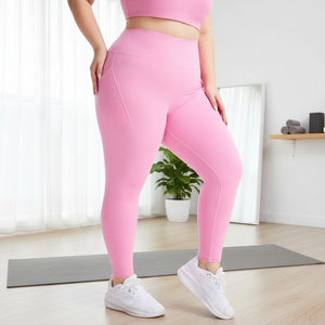 Pantalons de yoga pour femmes, taille plus, effet <span class=keywords><strong>ventre</strong></span> <span class=keywords><strong>plat</strong></span> et lifting des fesses, leggings à haute élasticité, respirants, séchage rapide - Product Image 1