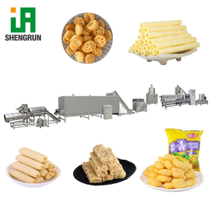 Machine de fabrication de snacks extrudés de haute qualité et savoureux, extrudeuse à double vis pour boucles de maïs et boules de fromage - Product Image 1