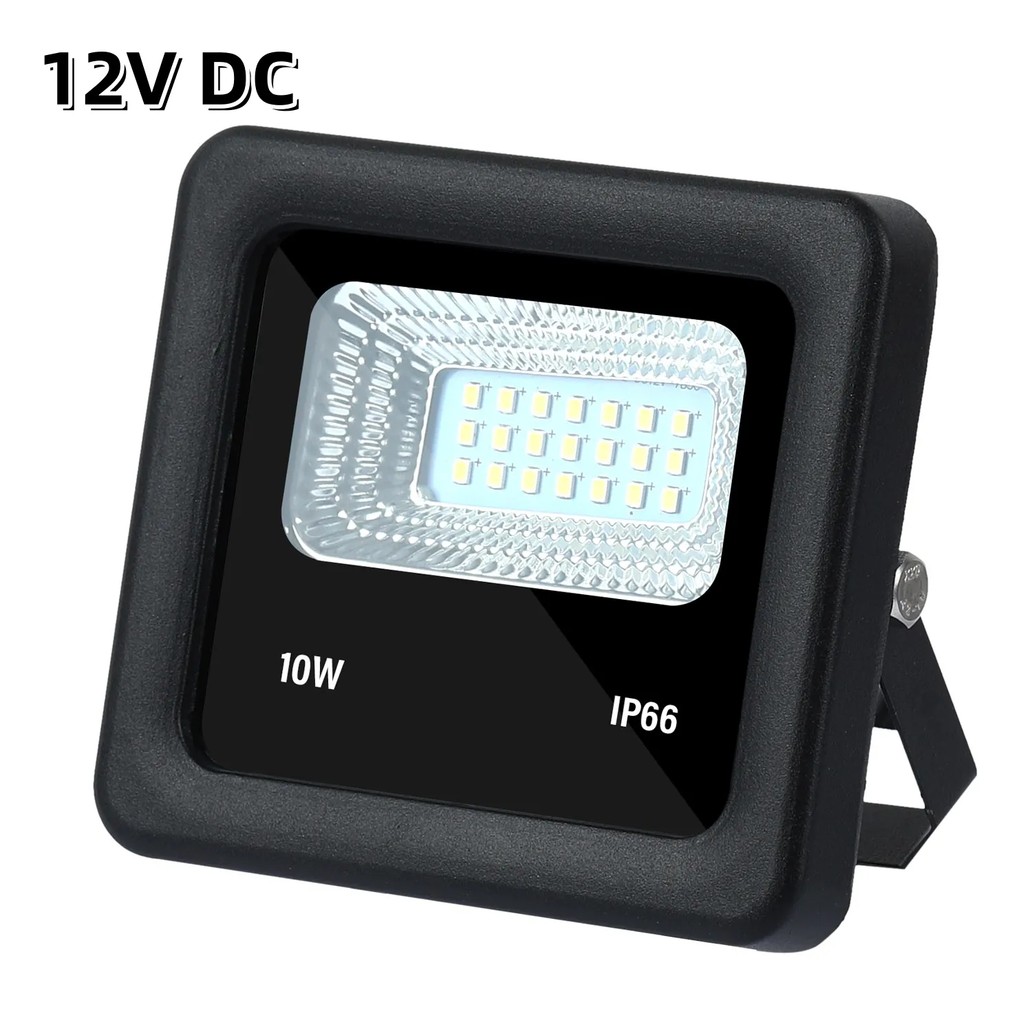 12V Dc Led Schijnwerper Laagspanning 10W 1000lm 6500K Daglicht Wit Veiligheidslicht Ip65 Buiten Waterdicht Voor Zonne-Energie Werflicht