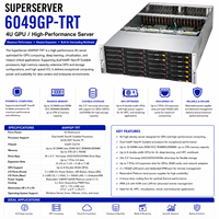 Serveur GPU Supermicro SuperServer 6049GP-TRT 4U, double processeur Xeon Scalable, 8 GPU, 24 baies SAS SATA, 10GbE, serveur de centre de données AI HPC