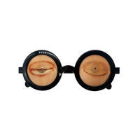 Lunettes de Nerd Amusantes pour Fête d'Halloween, Jouets Magiques Acclamés, Maquillage de Cosplay, Cube de Maquillage Écologique en Plastique Durable