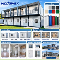 VICDOWEX Bâtiment Modulaire Préfabriqué Conteneurisé en Kit – Bureau au Design Contemporain pour Projets Industriels et Logement du Personnel de Camp