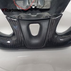 YTcarbon para <span class=keywords><strong>Megane</strong></span> 3 RS CC <span class=keywords><strong>GT</strong></span> Volante LED de fibra de carbono real personalizado - Product Image 2