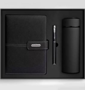 New Business Luxury <b>A5</b> <b>Diary</b> Bottle Set Customizable PU Leather <b>A5</b> Notebook Gift Set With Pen and Thermal Mug - Product Image 5