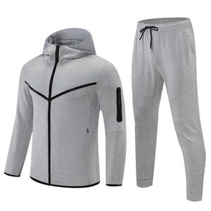 Ensemble de Sport Unisexe Deux Pièces pour Homme pour la Salle de Sport et le Fitness en Molleton <span class=keywords><strong>Techno</strong></span> Épais pour l'Entraînement et le Jogging Nouveau Design - Product Image 1