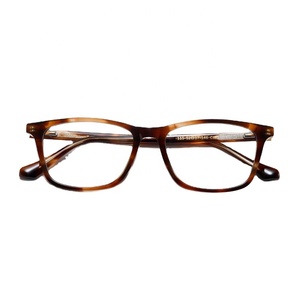 กรอบแว่นเซลลูโลสอะซิเตทขนาดเล็กทรงสี่เหลี่ยมผืนผ้าย้อนยุคกรอบแว่นเลนส์ใสสำหรับทุกเพศสายตาสั้นกรอบแว่นสายตา - Product Image 1