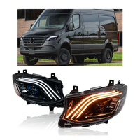 Phares avant LED de remplacement pour Mercedes-Benz Sprinter EU 2018-2023, style projecteur Maybach, avec feux de jour DRL, ensemble de phares améliorés