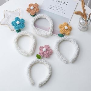 Cute Floral Cartoon Face-Washing Headband for Women Japan & Korean Style Non- Hair <b>Clip</b> Wedding Use - Product Image 3