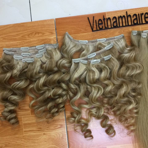 Extensions de cheveux humains doublement étirés, ombré blond à brun, Remy, trame simple, à bandes adhésives, cheveux en vrac pour importateurs B2B - Product Image 3