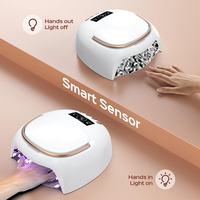 Sèche-ongles 80W avec écran LCD, capteur automatique et 4 réglages de minuterie, lampe de polymérisation professionnelle avec 48 LED pour