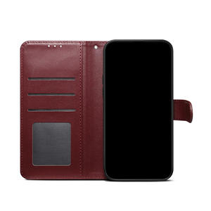 Vente chaude Usine En Cuir Flip Téléphone Housse De Protection pour <span class=keywords><strong>Samsung</strong></span> S25U Série Multi-Fonction Invisible Bureau Stand Made PU - Product Image 2