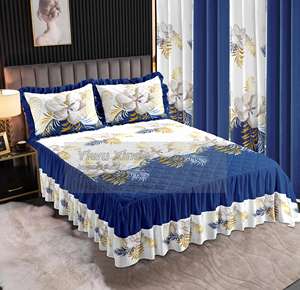 Juego de Cubrecama Acolchado de 7 Piezas Tamaño King de la Colección LILIANNA - Estampado Floral, Incluye Cortinas, 100% Poliéster - Product Image 6