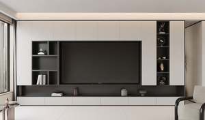 Meuble TV en bois élégant et durable avec un design moderne pour le salon et l'hôtel Fonctionnalité LED incluse - Product Image 4