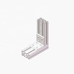 Personnalisation série 50100 8 trous à l'intérieur du support d'angle Fabrication CNC Aluminium Angle de connexion verticale #6161 - Product Image 3