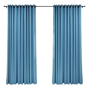 Anillo de explosiones <span class=keywords><strong>Shopee</strong></span> del sudeste asiático, cortina de tul opaca de poliéster negro, cortina de dormitorio moderna para todas las estaciones con sombreado alto - Product Image 2