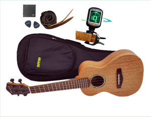 Ukelele soprano profesional de 23 pulgadas, instrumento de caoba con kit de iniciación de cuerda de nailon para principiantes, Geake U5 Hawaiian Ukalalee - Product Image 1