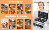 Populaire Coréen Street Food Merde Snack Pain 220/110v Bouche Ouverte Taiyaki Machine Crème Glacée 6pcs Poisson Gaufrier Machine Avec Ce