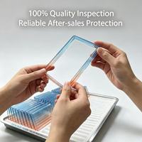 Plaque de protection arrière en TPU à paillettes dégradées 35pt pour cartes gradées, avec plaque acrylique transparente pour cartes PSA