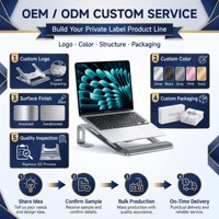 Support de bureau pour ordinateur portable en aluminium ergonomique détachable, best-seller, pour tous les ordinateurs portables de 10 à 17 pouces