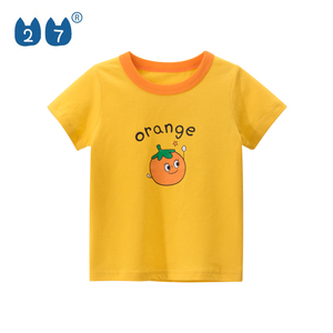 Camiseta de algodón de Boutique <span class=keywords><strong>para</strong></span> niños, ropa colorida de verano - Product Image 4