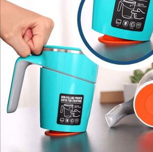 Business Gift Magic Anti Slip Straight Stainless Steel Spill Proof Suction Mug Flip Top Lid <b>Thermos</b> Vacuum Cup 470ml 12-24 Hours - Product Image 3