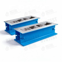 Moldes para Cubos de Hormigón de Acero BTUTEST, 4 Cavidades, Alta Precisión, Protección IP65