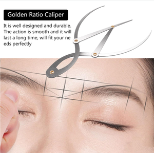 Massa Vàng Có Nghĩa là Calipers Thép Không Gỉ Lông Mày Thiết Kế Cai Trị Kit Tỷ Lệ Vàng Công Cụ Đo Cho Trang Điểm Vĩnh Viễn Phụ Kiện - Product Image 3