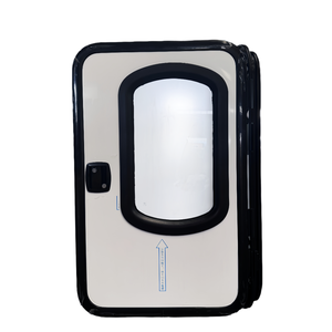 Portes de remorque en forme de larme à <span class=keywords><strong>coin</strong></span> rond populaires chaudes 650x900mm portes d'entrée en aluminium pour les campeurs en forme de larme avec portes moustiquaires intérieures - Product Image 2