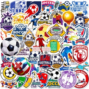 Factory Wholesale Custom Football Stickers Soccer Team Logo Decals for Fans Events Promotions Scrapbooking and Decoration