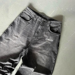 Jeans camouflage pour homme de haute qualité, coupe droite, 100% coton, denim épais, jeans de créateur - Product Image 3