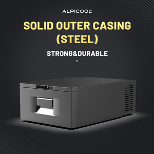 Réfrigérateur <span class=keywords><strong>Alpicool</strong></span> <span class=keywords><strong>D30</strong></span> DC AC, économie d'espace, 12V, double usage, glacière portable, glacière de camping, congélateur extérieur, camion, fourgon, réfrigérateur de voiture - Product Image 6