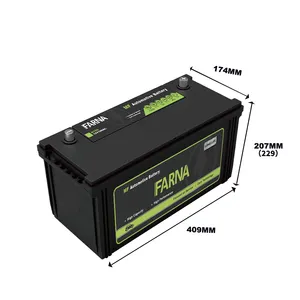 뜨거운 판매 공장 도매 가격 12v 100ah N100 유지 보수 무료 자동차 배터리 차량 시작 자동차 배터리