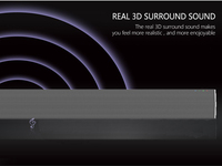 Speaker Soundbar Game 2.0ch, Rms 40W Tv dengan USB AUX
