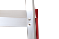 PiCa (PiCa) Pica Corporation Échelles pliantes modernes pour appartements 5 marches 140 cm Aluminium Argent K-150D