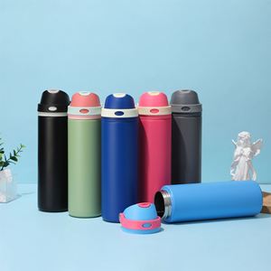 Nuevo Vaso Térmico Deportivo de Acero Inoxidable 304 de Doble Uso Transfronterizo con Tapa Abatible y Pop-up, Portátil, Moderno y Minimalista, 6-12 Horas - Product Image 1