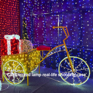 Coche Gigante de Santa Claus de 5m-50m con Luces LED y Bolas y Estrellas de Plástico, Ideal para Decoración de Plazas y Calles al Aire Libre - Product Image 4