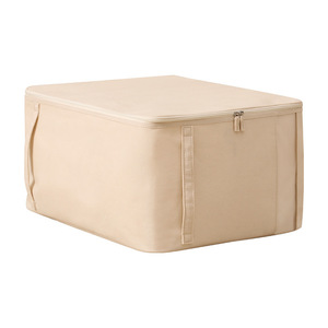 Tianshan Cotton Linen <b>Storage</b> Bag Beige Rectangle Dustproof Moisture Proof For Quilt <b>Clothes</b> Bedroom Organizer - Product Image 5