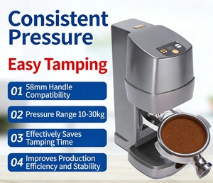 Pressino per Caffè Elettrico Automatico in Acciaio Inox 58mm Commerciale Nero - Product Image 4