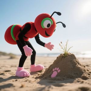 Costume de mascotte fourmi rouge en peluche personnalisé pour enfants, fabriqué par des fabricants OEM - Product Image 1