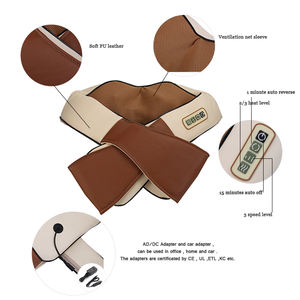 Última Moda Amasar Wrap Shiatsu Cuello Hombro Tapping Masaje Chal Premium Cómodo Calentado Vibración Sincronización Masajeador - Product Image 4