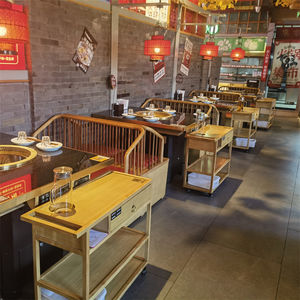 Bajo costo Certificación CE Hanbo Mesa de olla caliente sin humo Mesa de olla caliente comercial para Chuanxibuluo - Product Image 6