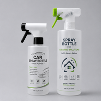 Bouteilles pulvérisatrices givrées transparentes personnalisées pour salons de coiffure, solutions de nettoyage, 250ML 300ML 500ML, emballage de pulvérisation moussante à gâchette
