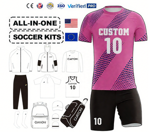 Maglie da calcio retrò personalizzate professionali con stampa digitale, divisa <span class=keywords><strong>viola</strong></span> da <span class=keywords><strong>uomo</strong></span>, maglia da calcio traspirante e resistente. - Product Image 5