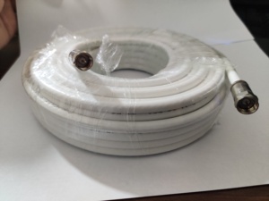 สายโคแอกเชียล RG6 50FT พร้อมขั้วต่อ F สายสื่อสาร RF