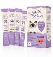 Bâtonnets de Purée Crémeuse Léchables pour Chats, Vente en Gros Usine, Soutien Immunitaire, Peau et Pelage, Saveur Thon, Sans Céréales, OEM ODM